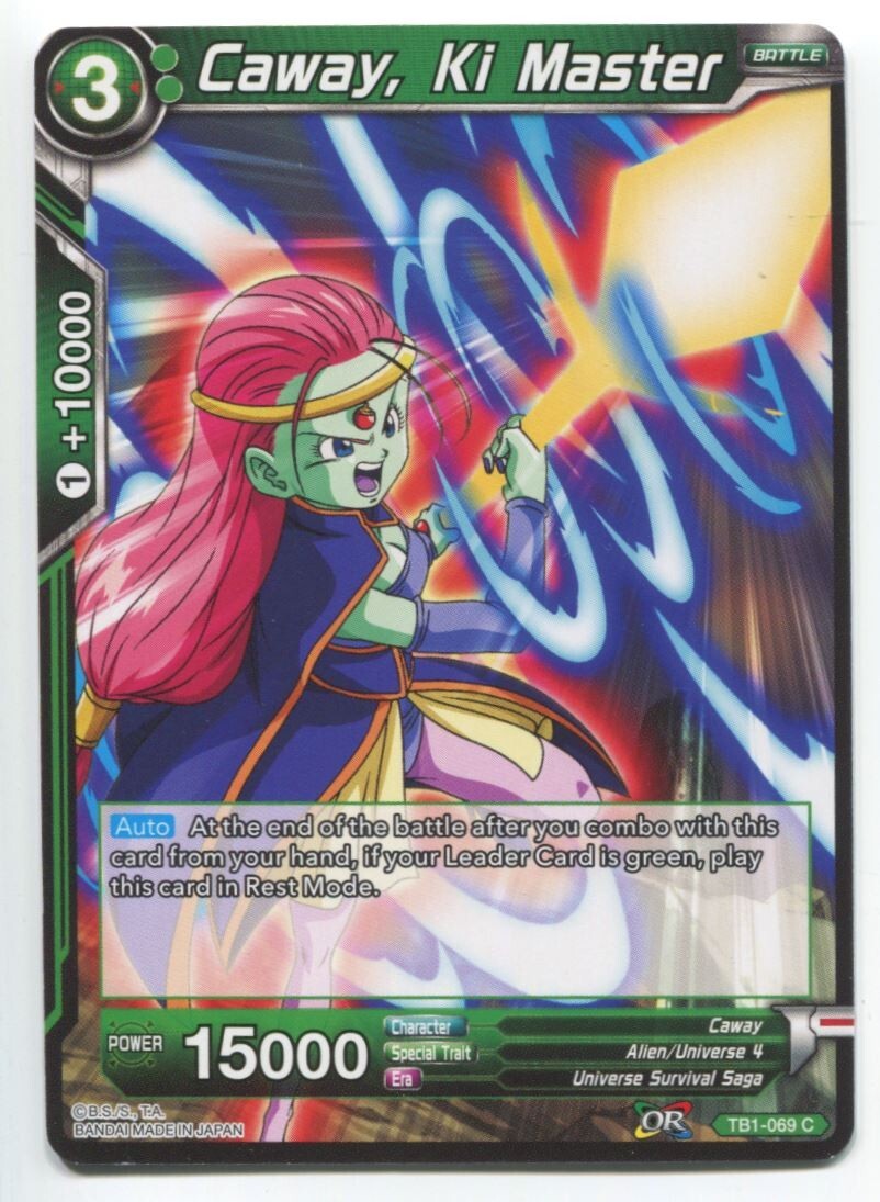DBS Dragon Ball Super Caway, Ki Master #TB1-069 C Near Mint