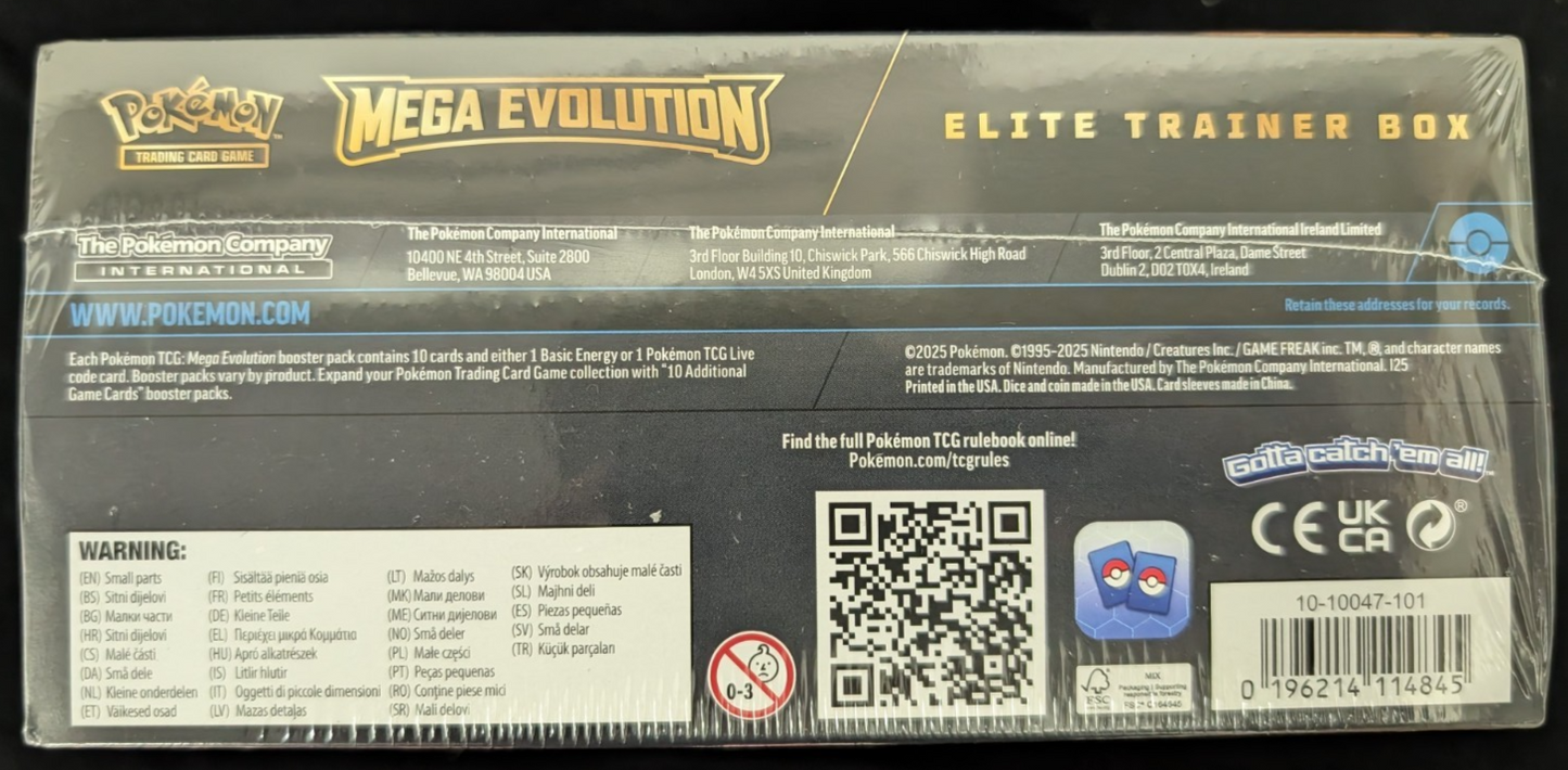 Elite Trainer Box ETB Mega Evolution Mega Lucario Artwork Pokemon TCG SEALED