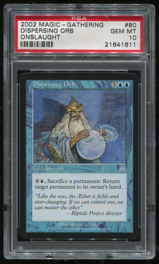 MTG Magic 2002 Onslaught Dispersing Orb #80 PSA 10 Gem Mint