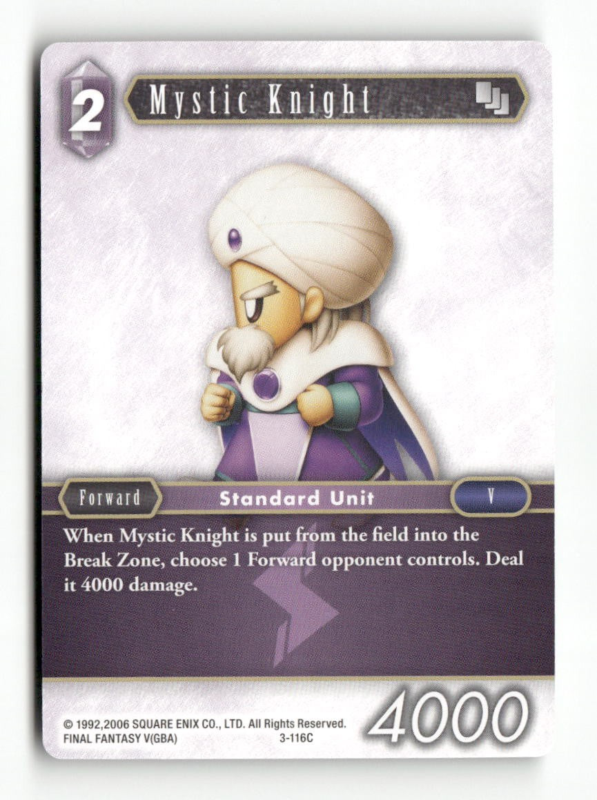 Mystic Knight (3-116C) 3-116C Common Opus III Final Fantasy Near Mint