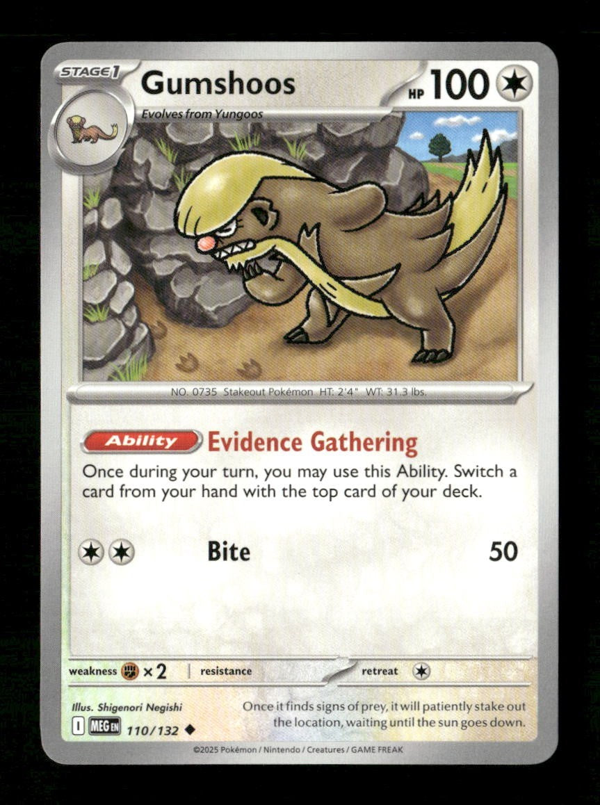 Gumshoos #110/132 Normal Pokemon Mega Evolution