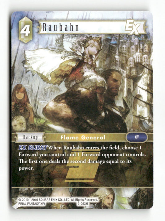 Raubahn EX 2-093H Hero Opus II Final Fantasy Near Mint