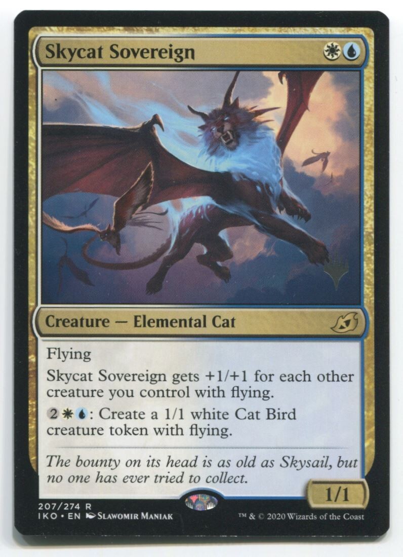 MTG Magic IKO Skycat Sovereign #207 Near Mint