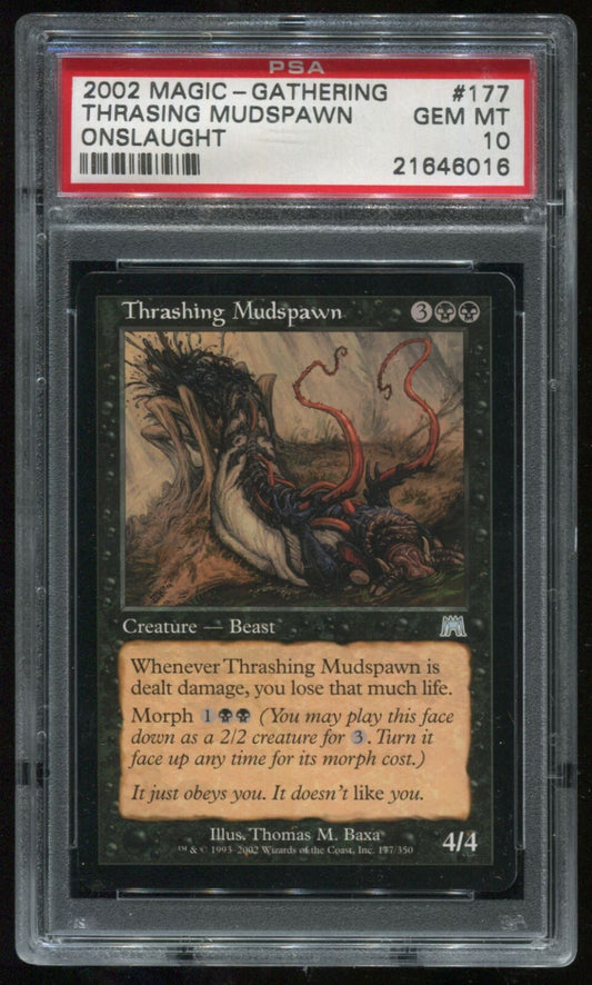 MTG Magic 2002 Onslaught Thrashing Mudspawn #177 PSA 10 Gem Mint