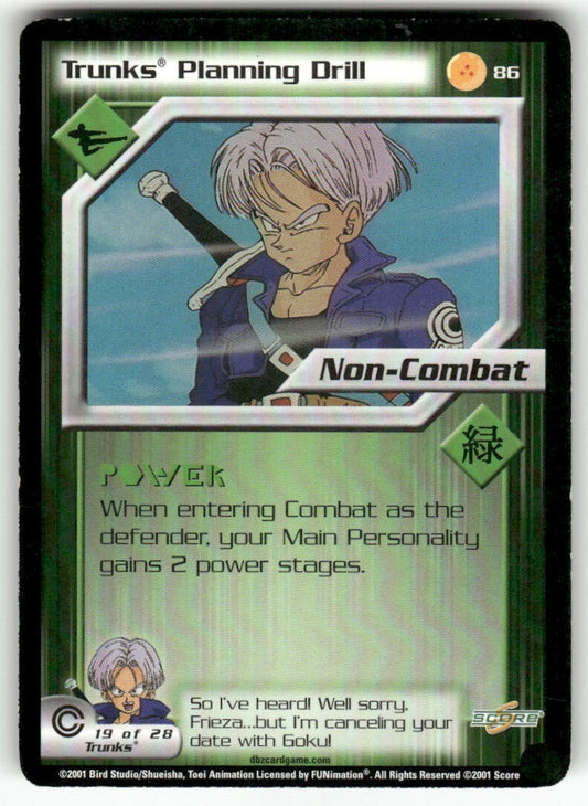 Dragon Ball Z Score Trunks Planning Drill #86 Very Good