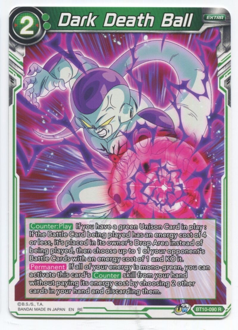 DBS Dragon Ball Super Dark Death Ball #BT10-090 R Near Mint