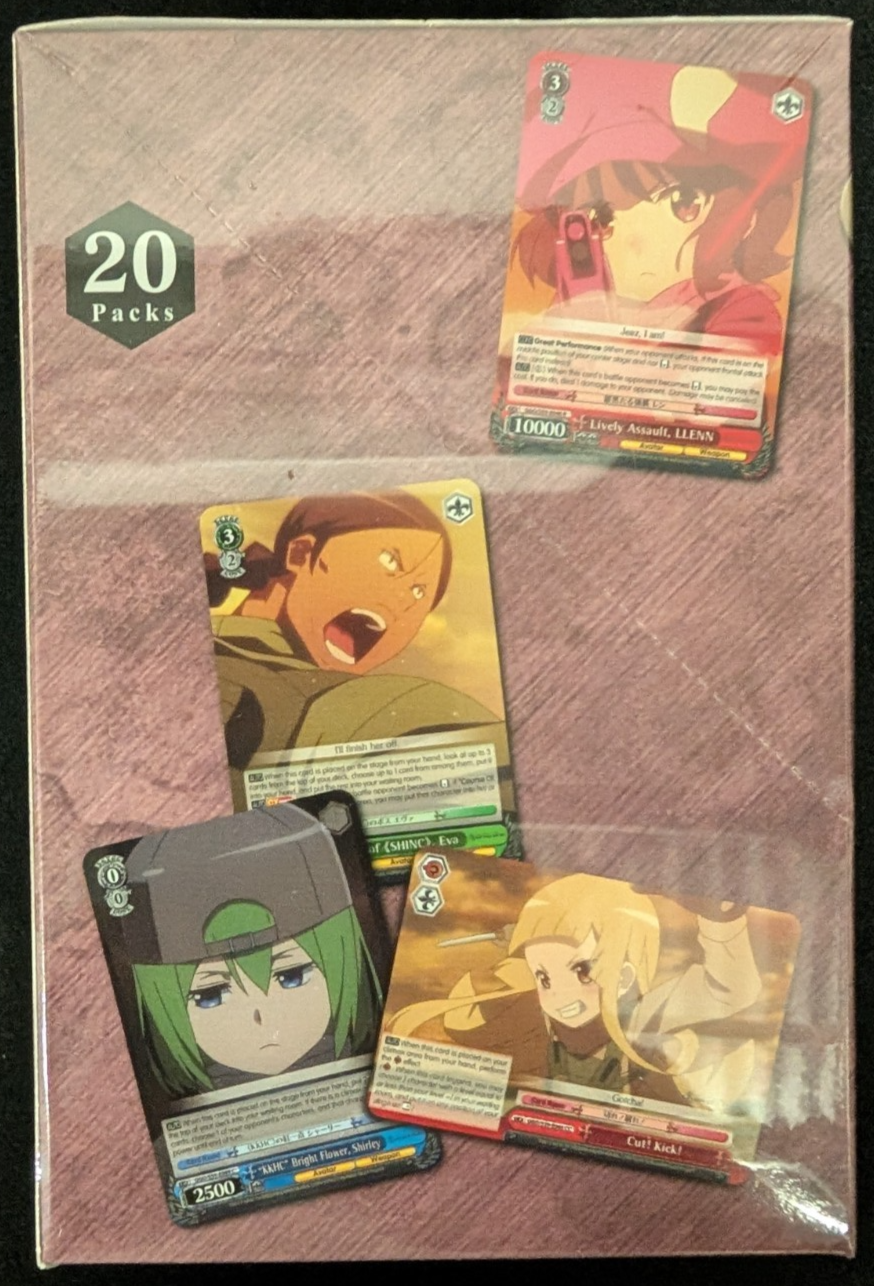 Sword Art Alt. Gun Gale Online Reprint Booster Box Weiss Schwars English TCG
