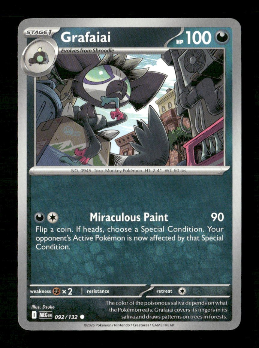 Grafaiai #092/132 Normal Pokemon Mega Evolution