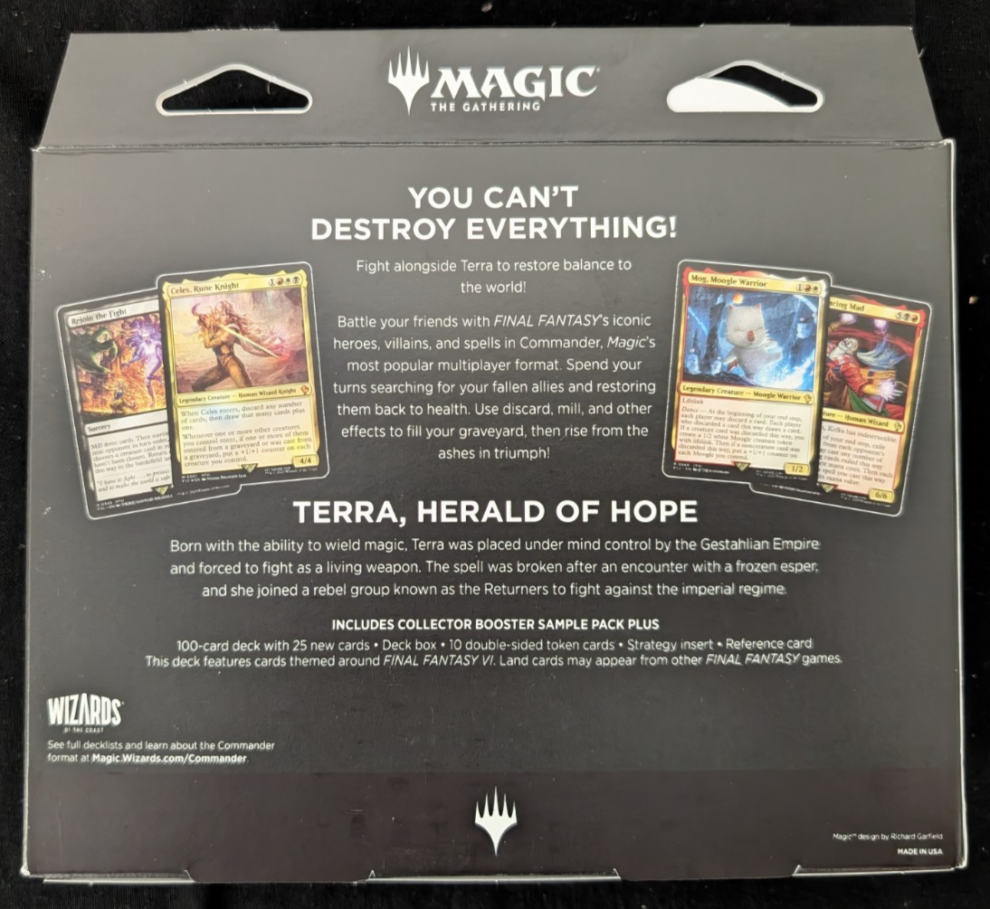 MTG Magic The Gathering Final Fantasy Commander Deck Bundle NEW SEALED