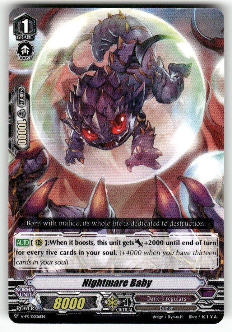 Cardfight Vanguard Nightmare Baby #V-PR/0036EN PR