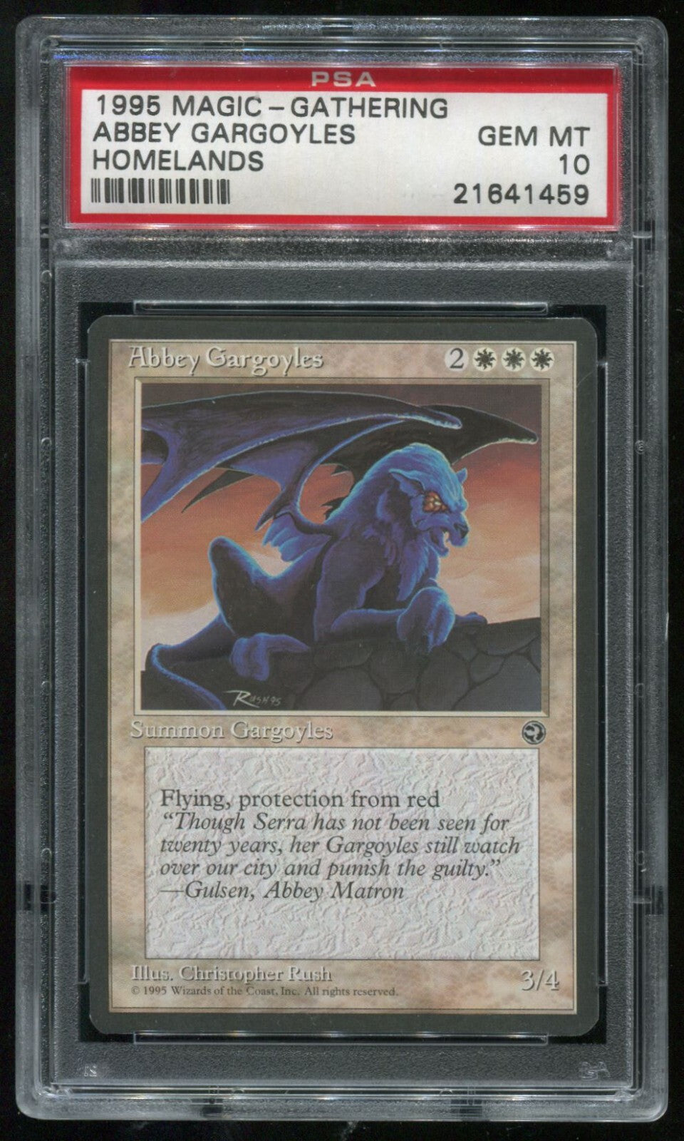MTG Magic 1995 Homelands Abbey Gargoyles PSA 10 Gem Mint