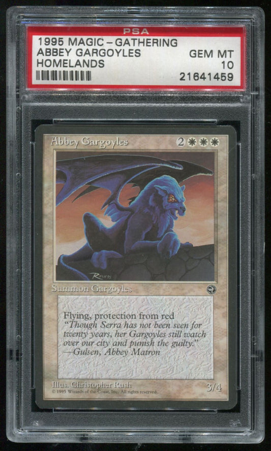 MTG Magic 1995 Homelands Abbey Gargoyles PSA 10 Gem Mint