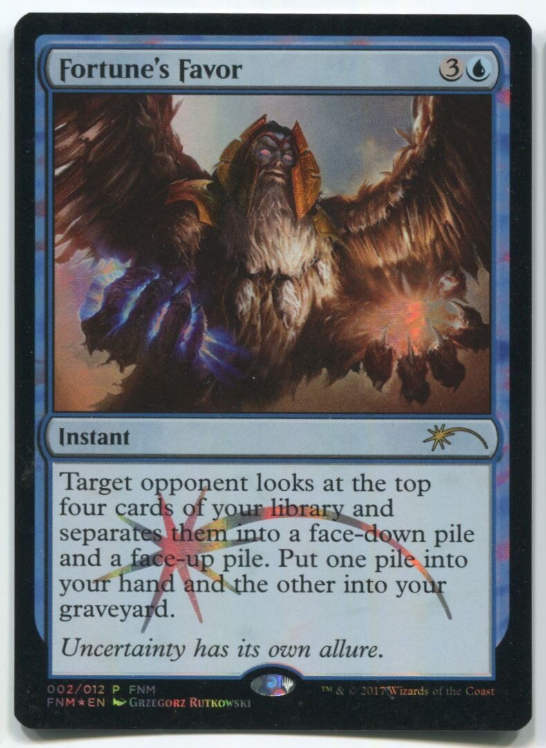 MTG Magic 2017 FNM Fortune's Favor Foil #2 Near Mint