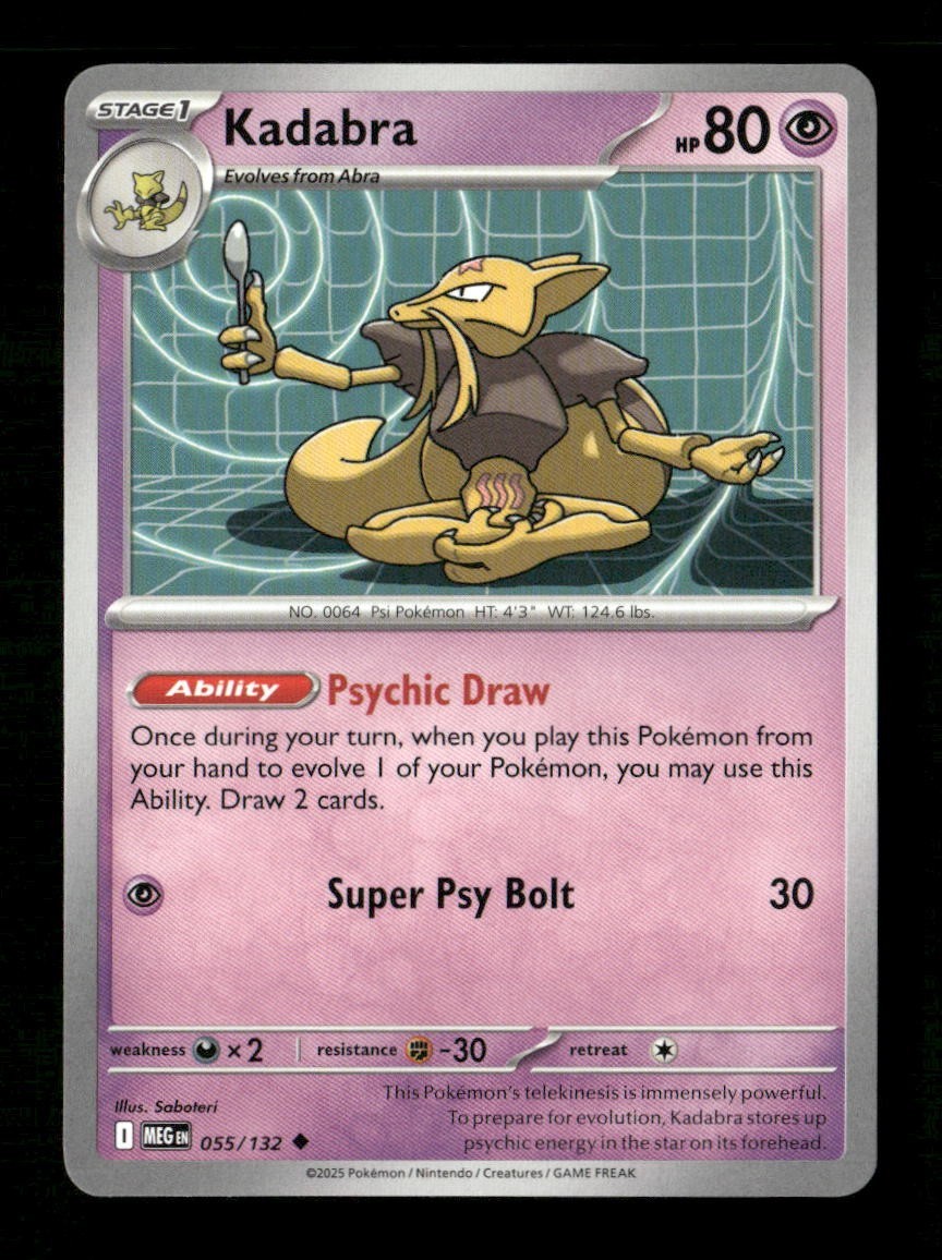 Kadabra #055/132 Normal Pokemon Mega Evolution