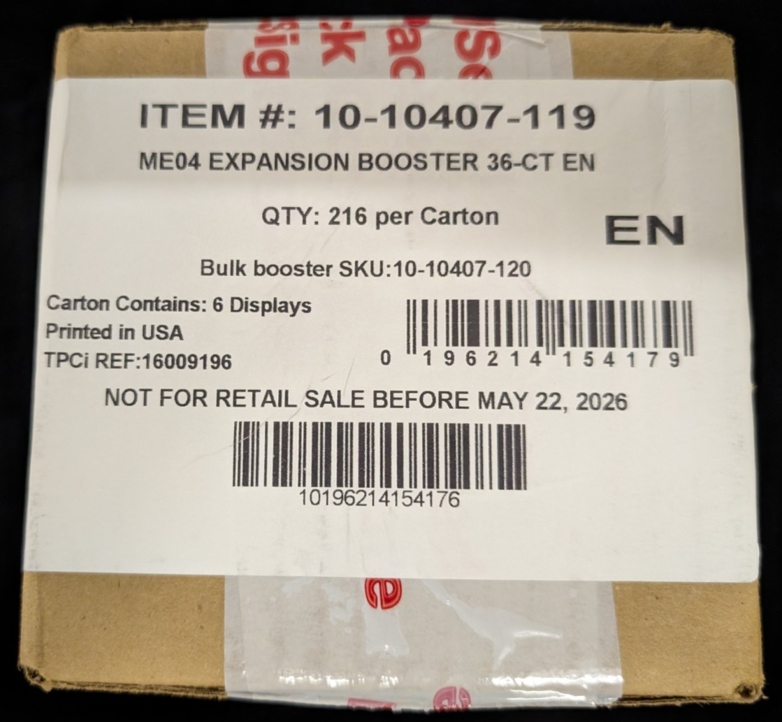 Mega Evolution Perfect Chaos Rising Booster Box NEW SEALED Pokemon TCG FROM CASE