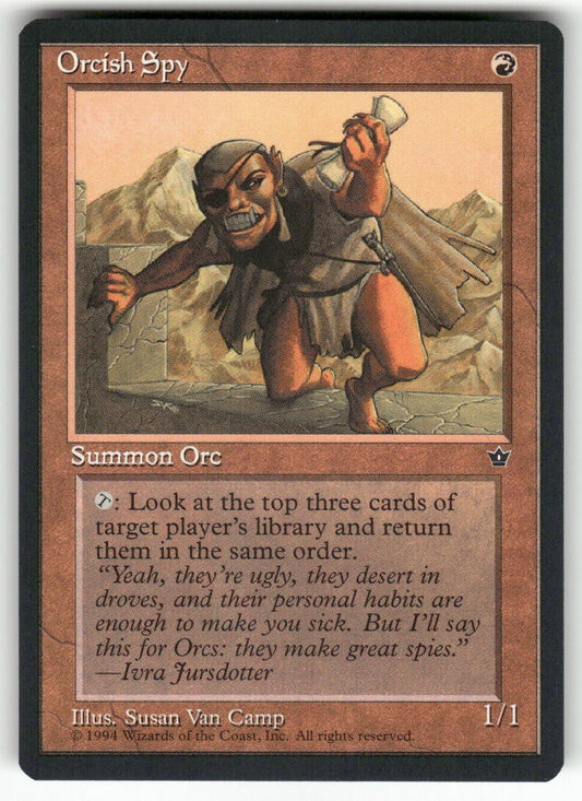 MTG Magic 1994 Fallen Empires Orcish Spy Near Mint
