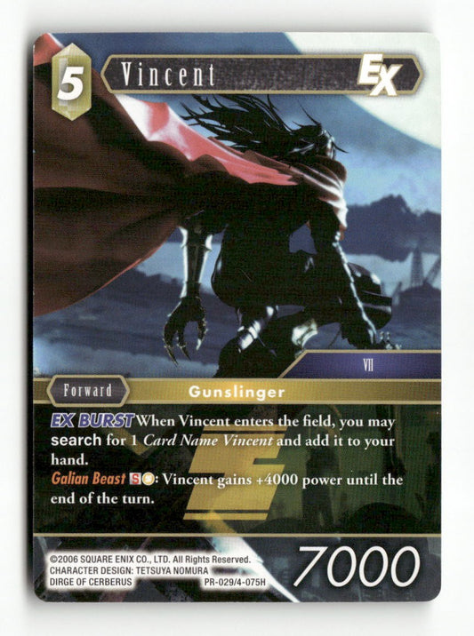 Vincent EX PR-029/4-075H Promo FF: Promo Cards Final Fantasy Near Mint