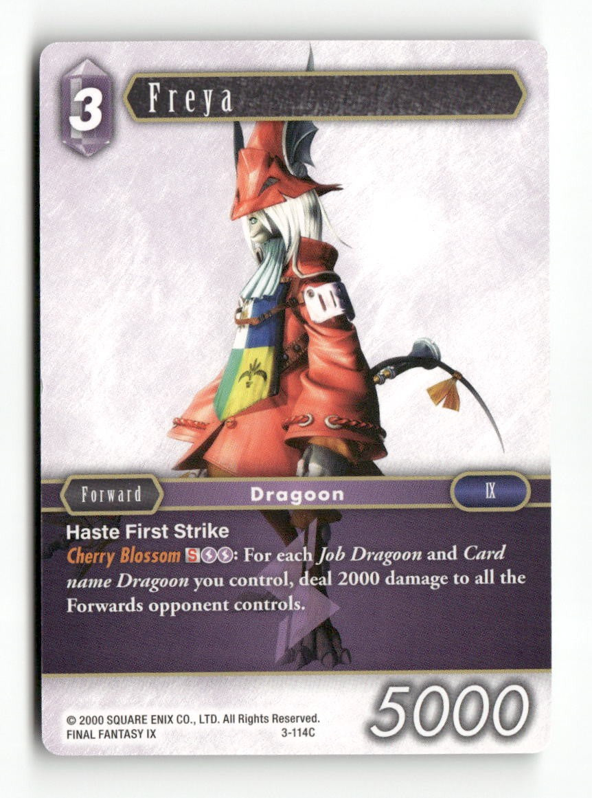 Freya 3-114C Common Opus III Final Fantasy Near Mint