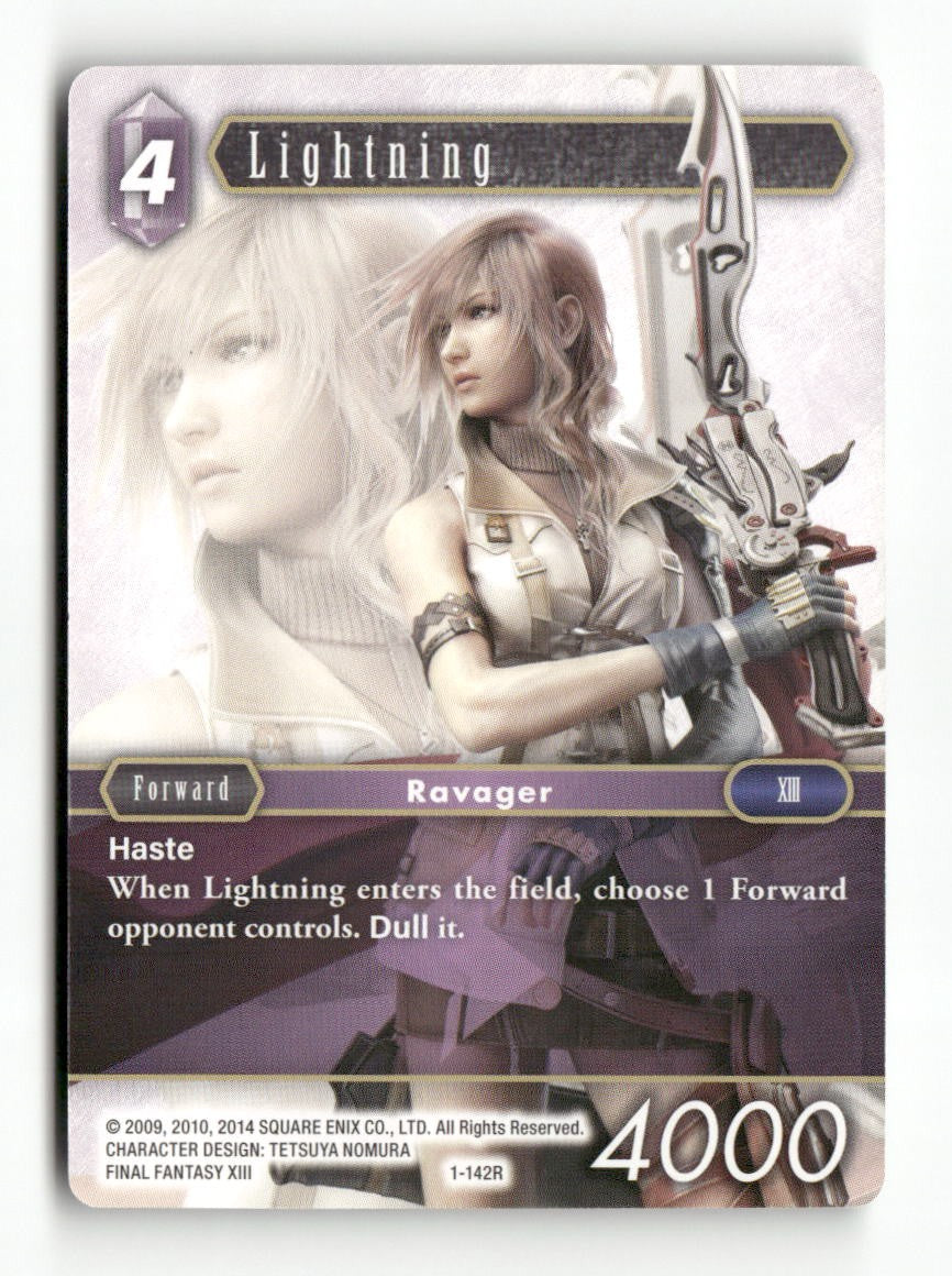 Lightning (Rare) 1-142R Rare Opus I Final Fantasy Near Mint