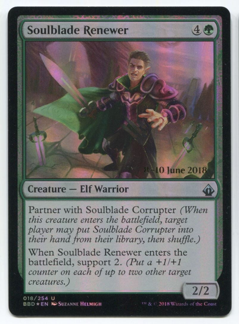 MTG Magic BBD Soulblade Renewer 8 - 10 June 2018 Foil #18 Near Mint