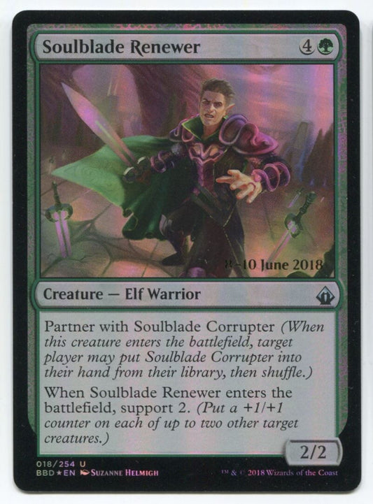 MTG Magic BBD Soulblade Renewer 8 - 10 June 2018 Foil #18 Near Mint