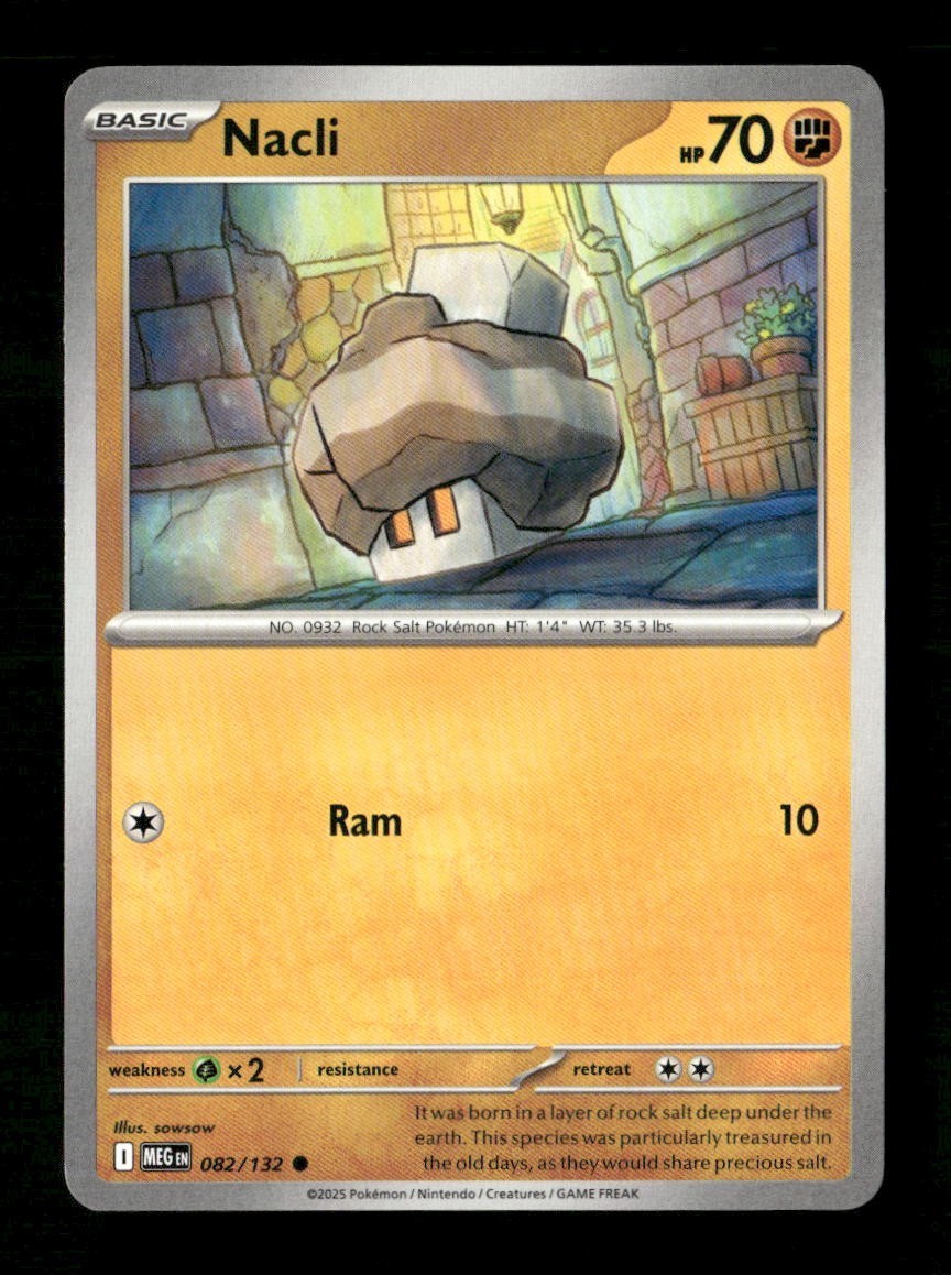 Nacli #082/132 Normal Pokemon Mega Evolution