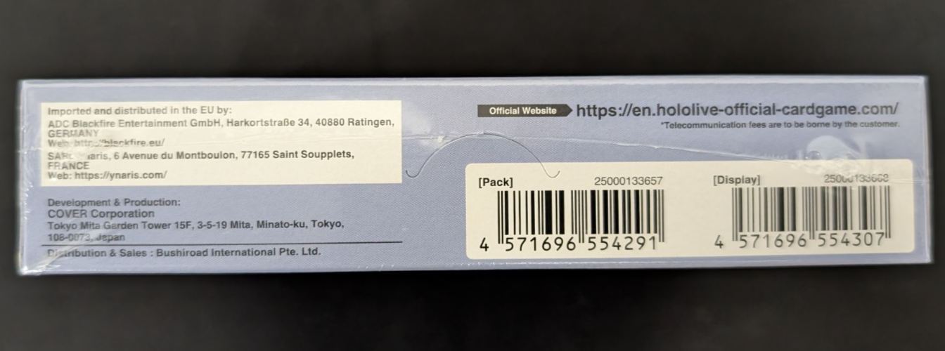 Blooming Radiance hBP01e Reprint Booster Box Hololive English TCG