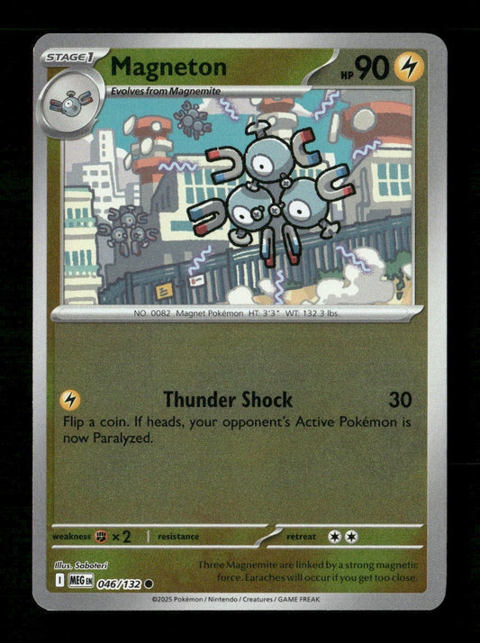 Magneton #046/132 Reverse Holofoil Pokemon Mega Evolution