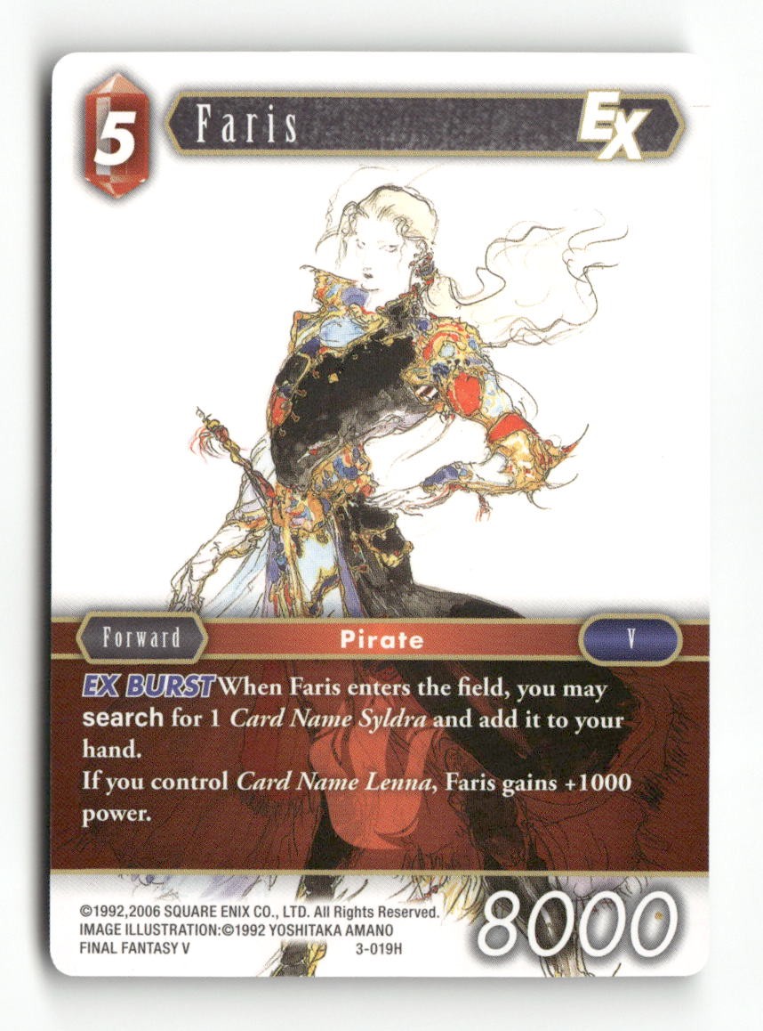Faris EX 3-019H Hero Opus III Final Fantasy Near Mint