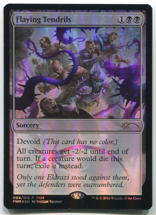 MTG Magic 2016 FNM Flaying Tendrils Foil #9 Near Mint