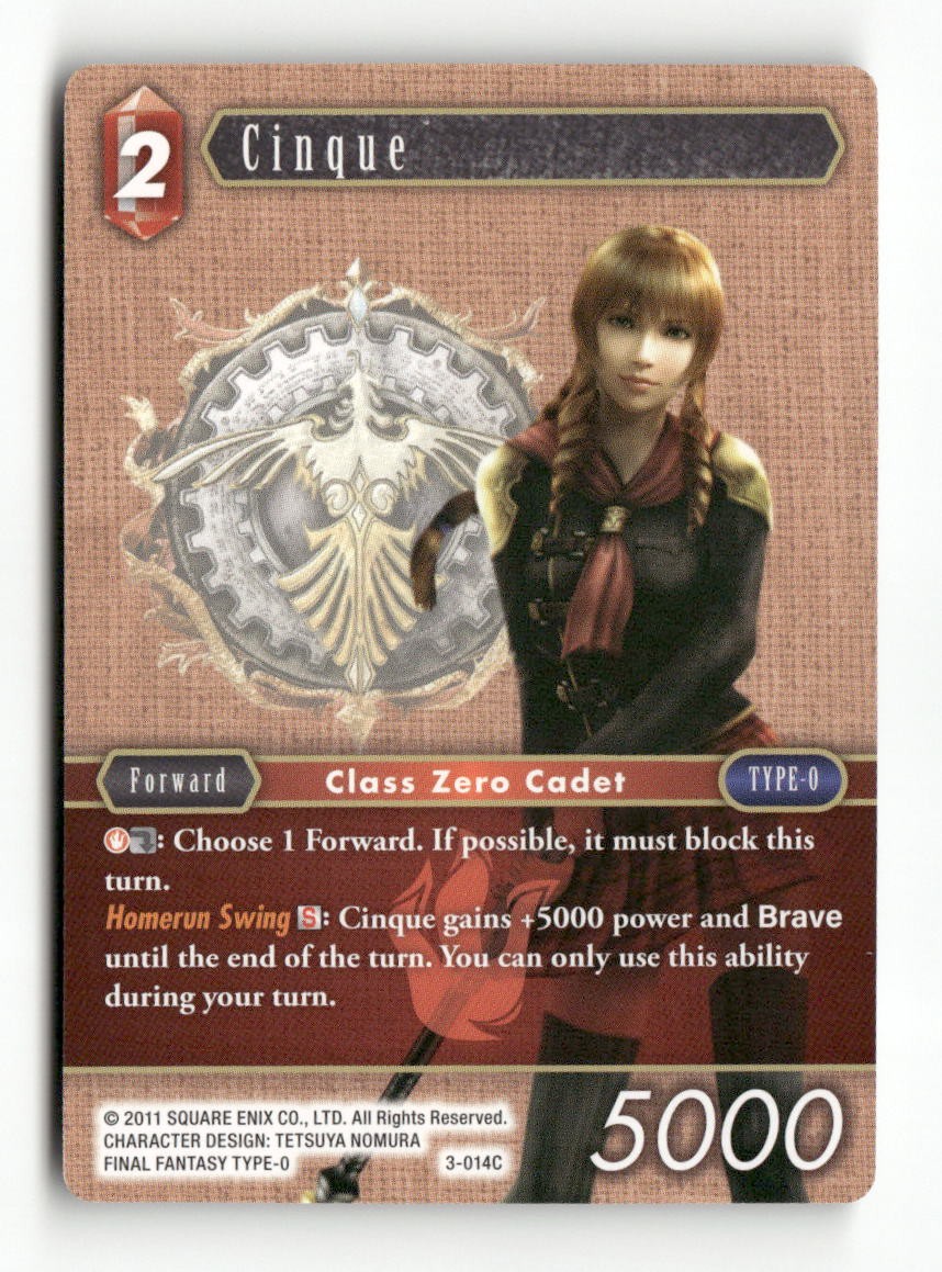 Cinque 3-014C Common Opus III Final Fantasy Near Mint