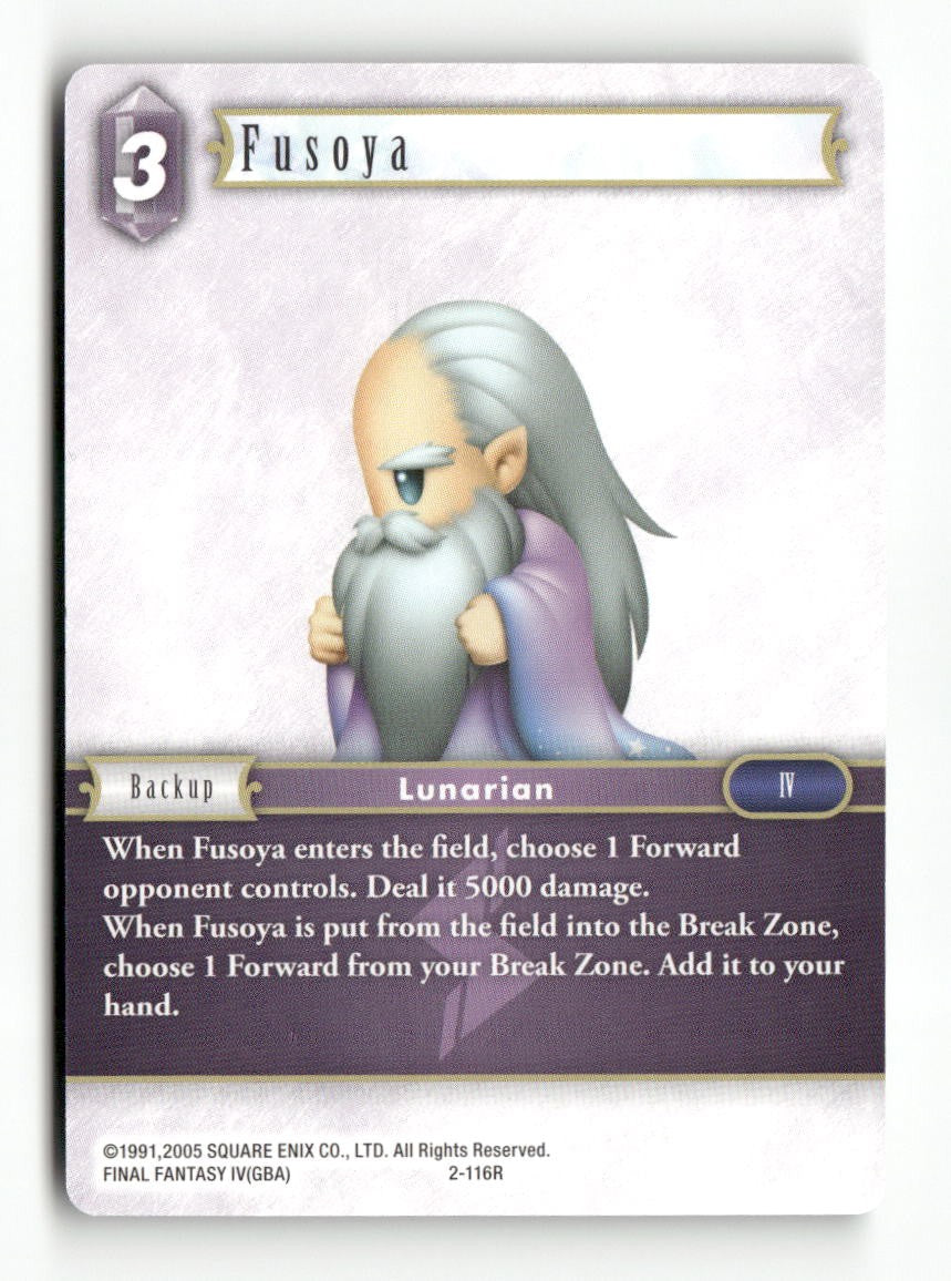 Fusoya (Rare) 2-116R Rare Opus II Final Fantasy Near Mint