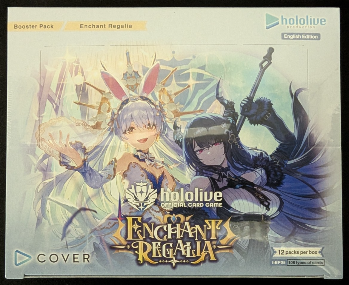 Enchant Regalia hBP05e First Edition Booster Box Hololive English TCG