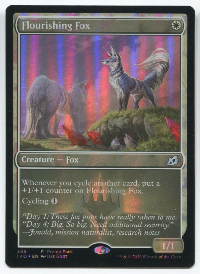 MTG Magic IKO Flourishing Fox Foil #365 Near Mint