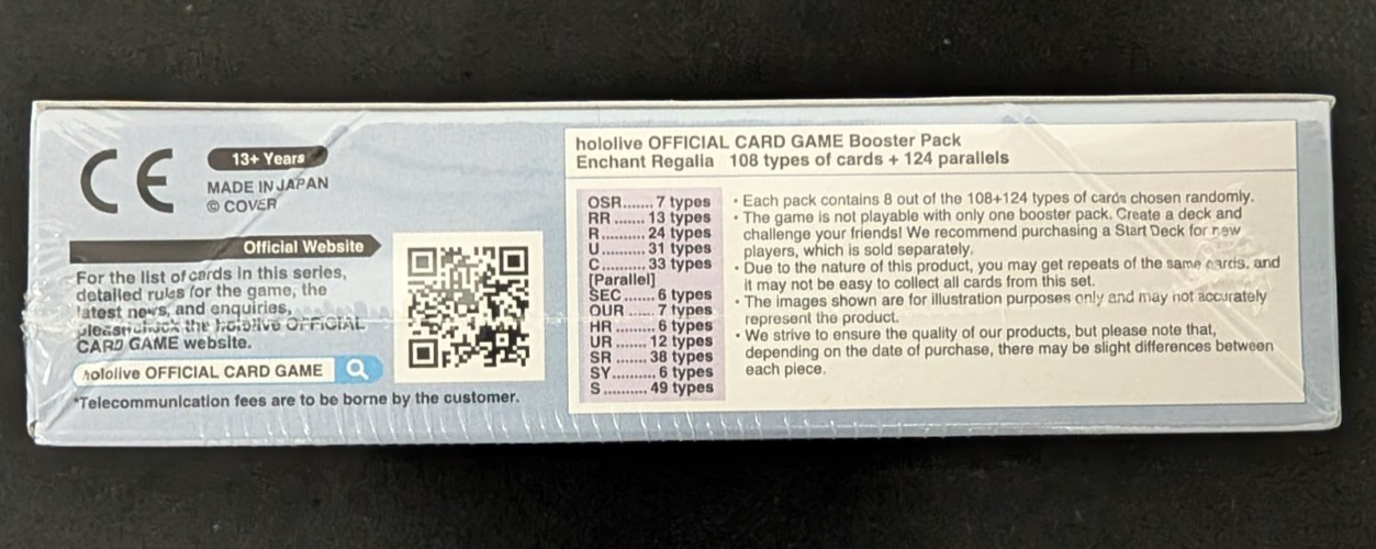 Enchant Regalia hBP05e First Edition Booster Box Hololive English TCG