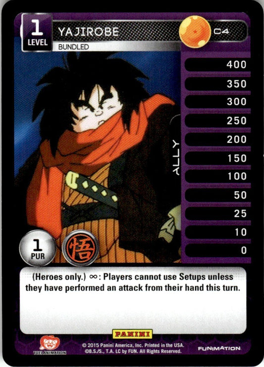 Dragon Ball Z Funimation Panini Yajirobe #C4 Near Mint