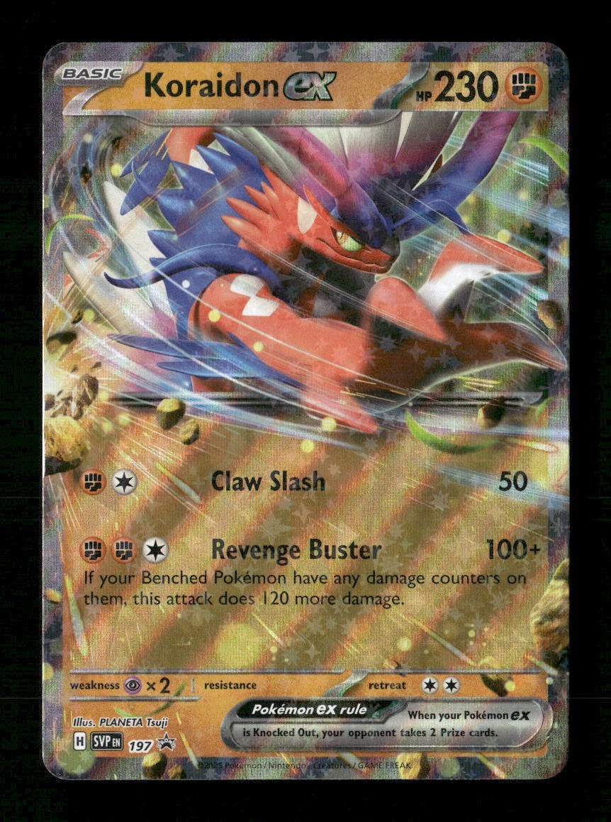 Koraidon EX #197 Scarlet & Violet Promo Slashing Legends Tin