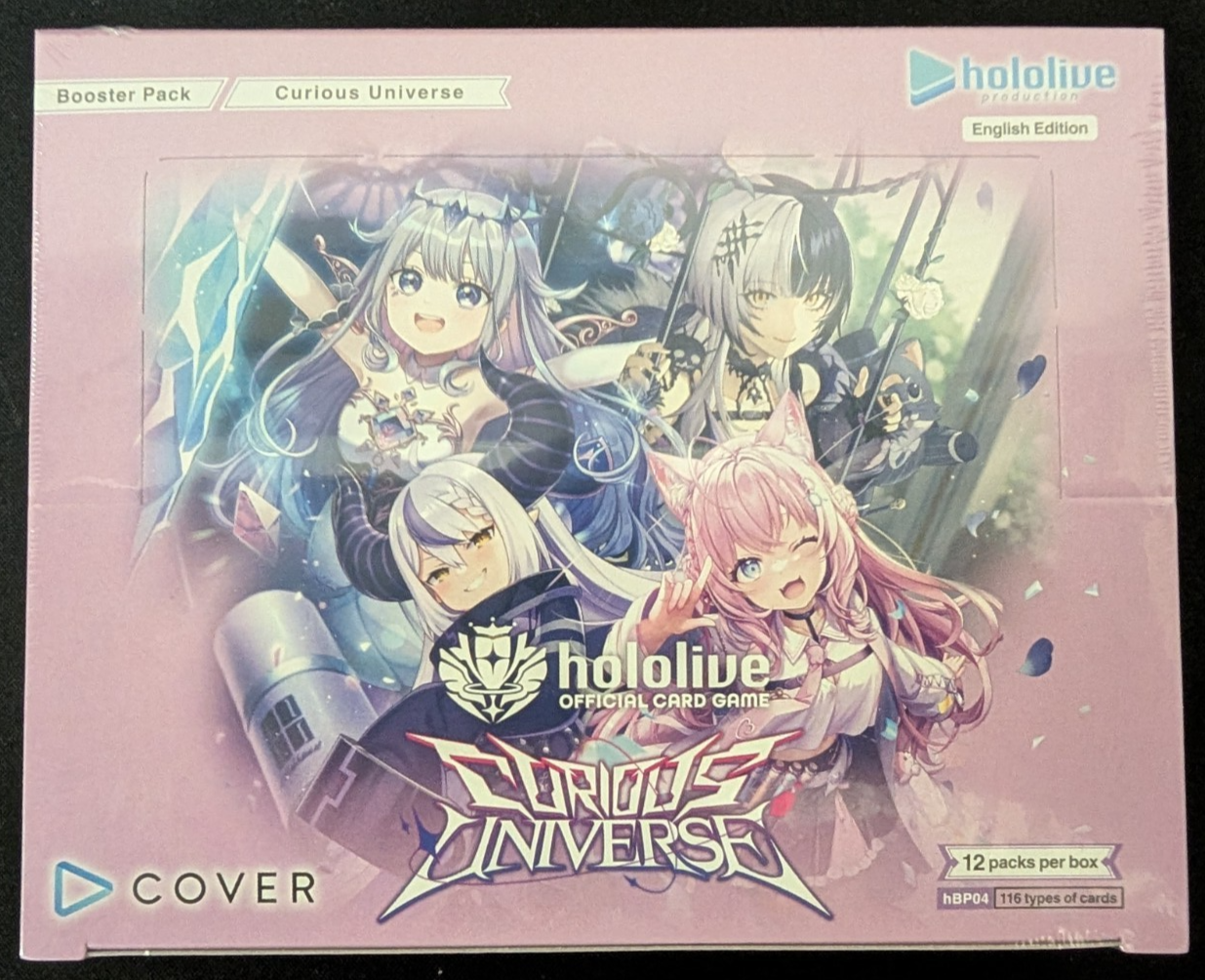 Curious Universe hBP04e First Edition Booster Box Hololive English TCG