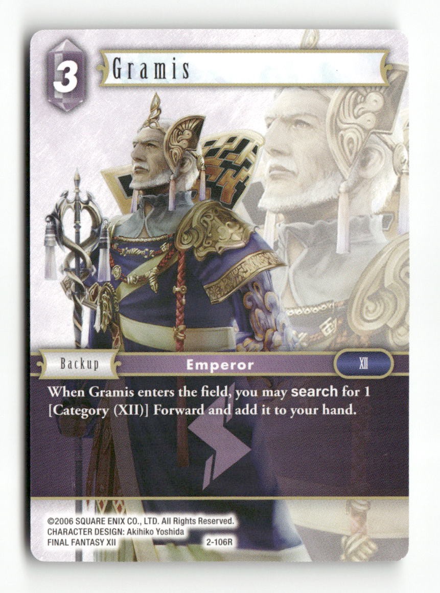 Gramis 2-106R Rare Opus II Final Fantasy Near Mint