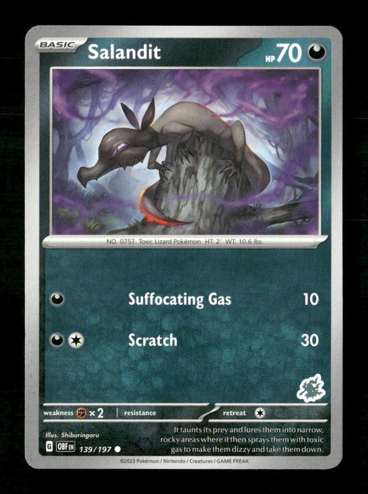Salandit Darkrai Deck #139/197 Pokemon Battle Academy 2024