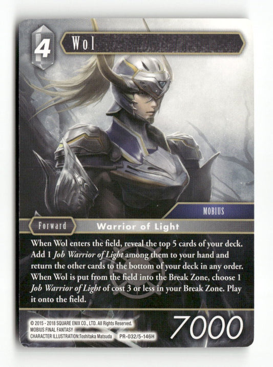 Wol PR-032/5-146H Promo FF: Promo Cards Final Fantasy Near Mint