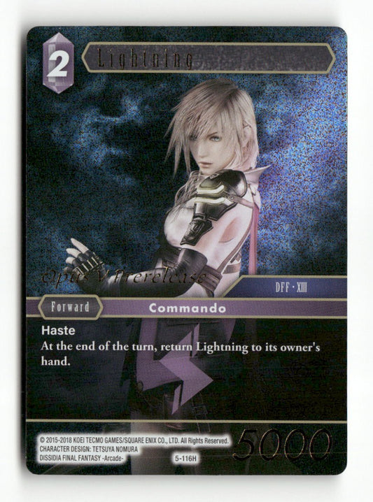 Lightning (Prerelease Promo) PR-027/5-116H FF: Promo Cards Final Fantasy Foil NM