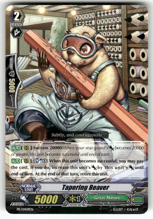 Cardfight Vanguard Tapering Beaver #PR/0409EN PR