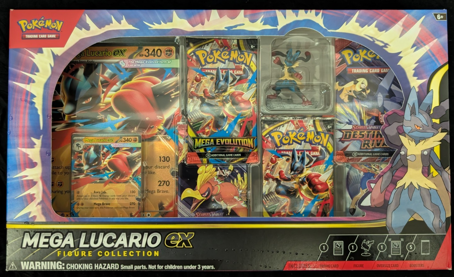 Mega Lucario EX Box Figure Collection Pokemon TCG NEW SEALED
