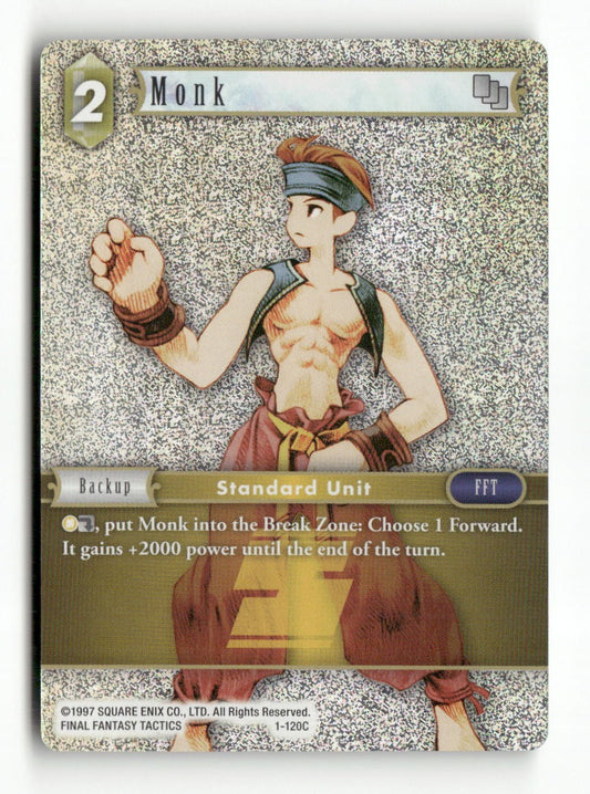 Monk (Male Unit) 1-120C Common Opus I Final Fantasy Foil Near Mint WAVE 1