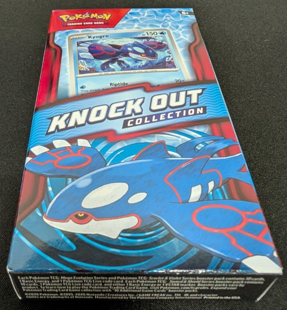 Knock Out Collection 2 Pack Inc Sticker Box Kyogre Card Pokemon TCG