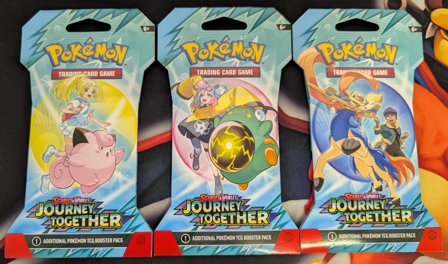 Pokemon TCG Journey Together Sleeved Booster Pack Blister NEW SEALED (1 PACK)
