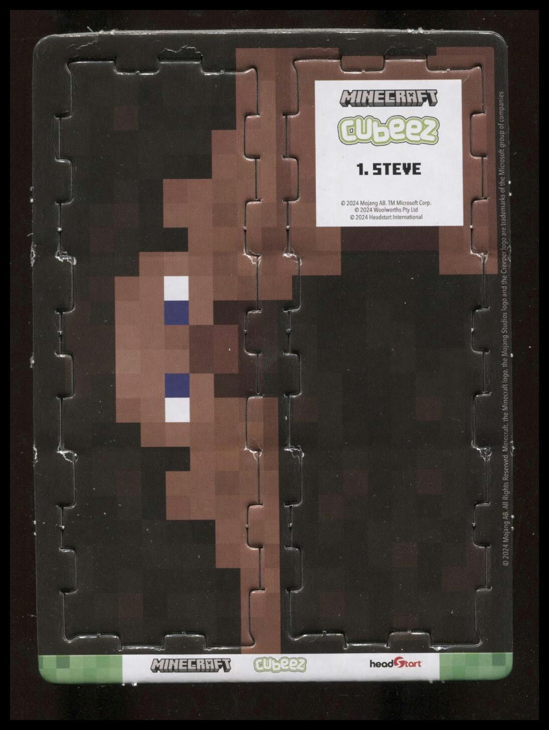 Minecraft Cubeez Steve #1 Near Mint