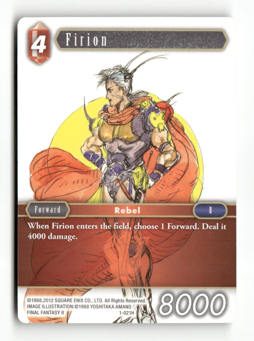 Firion (Hero) 1-021H Hero Opus I Final Fantasy Near Mint