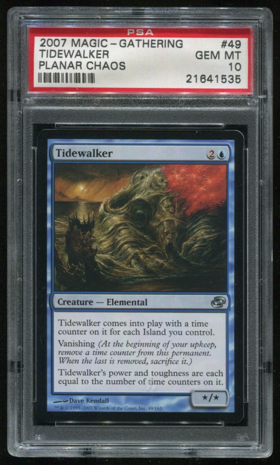 MTG Magic 2007 Planar Chaos Tidewalker #49 PSA 10 Gem Mint